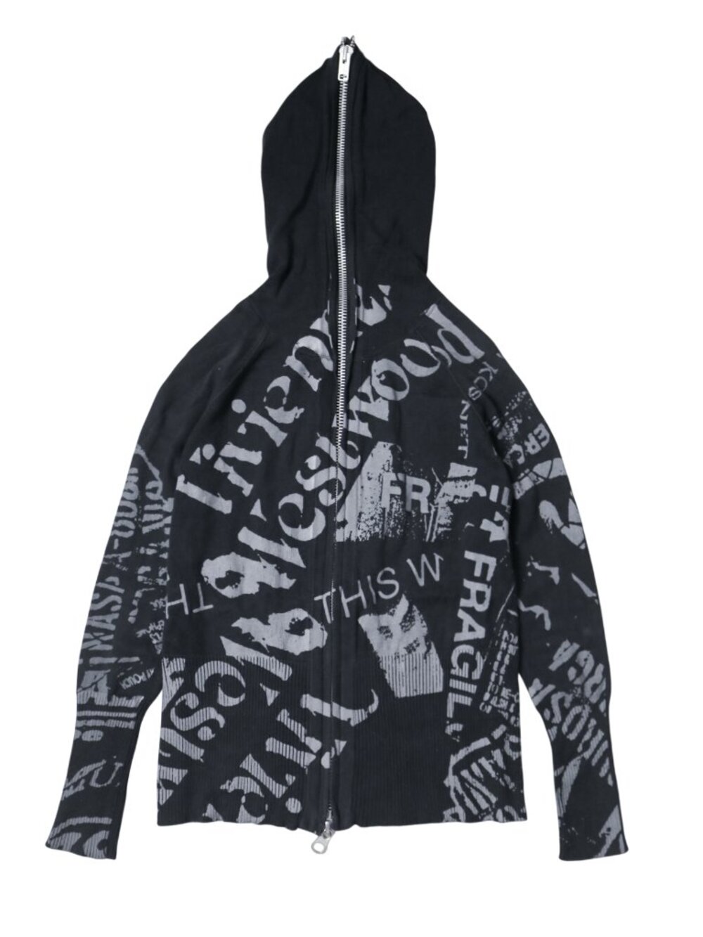 Vivienne Westwood Red Label typography full zip hoodie